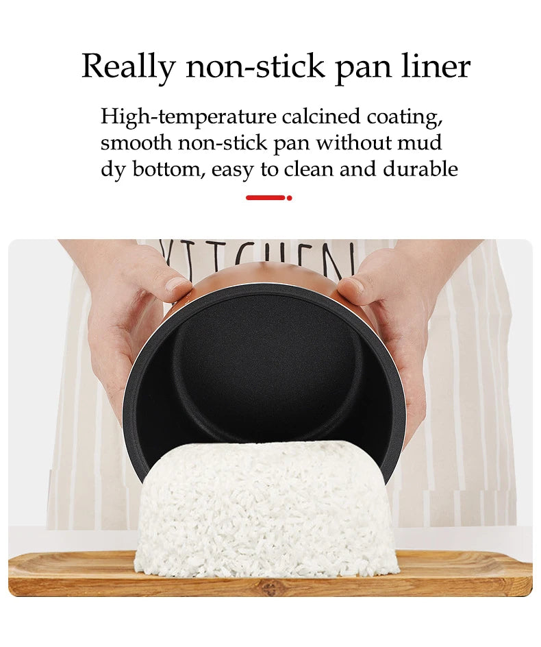 2L Electric Rice Cooker for Car Truck Home 12V/24V Multicooker Soup Porridge Food Steamer Lunch Box