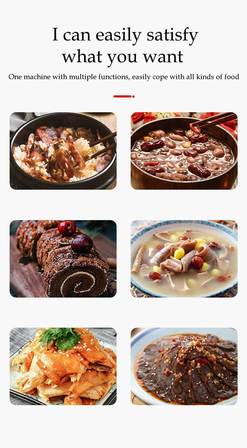 2L Electric Rice Cooker for Car Truck Home 12V/24V Multicooker Soup Porridge Food Steamer Lunch Box