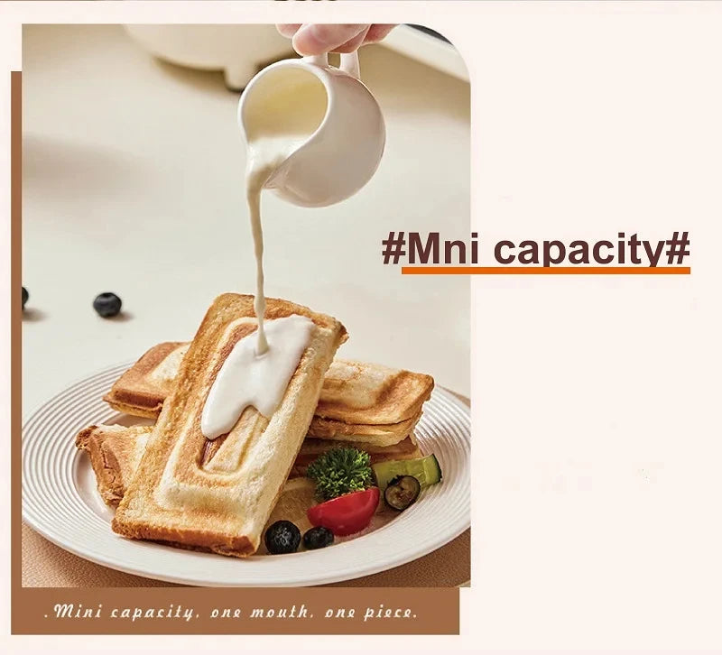 550W Multifunction Hot Pressed Sandwich Machine Home Fast Breakfast Machine Mini Panini Non-stick Double Sides Heating Toaster