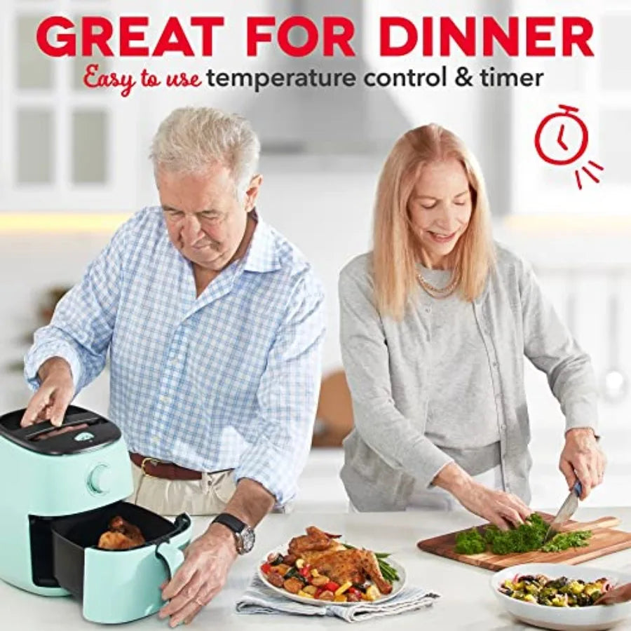 Tasti-Crisp™ Air Fryer - AirCrisp® Technology - Compact Design with Adjustable Temperature Control - Nonstick Fry Basket and Au