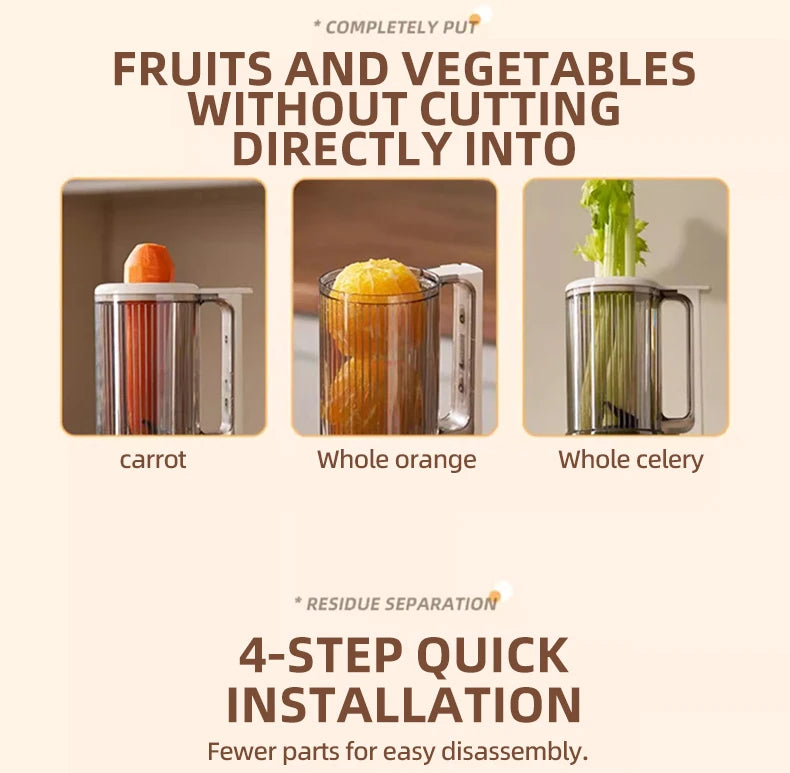 Automatic Electric Citrus Juicer Orange Lemon Fresh Orange Juicer juice and residue separation Juice Machine For Home 220V