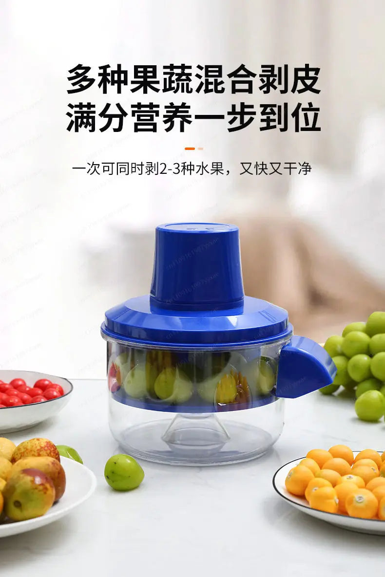 HOMEFISH Electric Automatic Fruit Peeler for Grape Cherry Tomato - Effortless Kitchen Smart Gadgets for Fruit Skin Removal