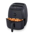 Compact 6 Quarts Air Fryer with AirCrisp Technology Nonstick Fry Basket Adjustable Temperature Control Auto Shut-Off Black