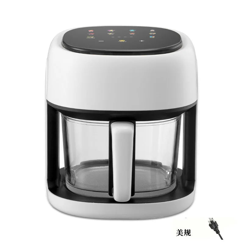 Smart Air Fryer Electric visual window 4.5L Oil-free Air Fryer Automatic Household Kitchen 360°Baking Convection Oven Air Fryers