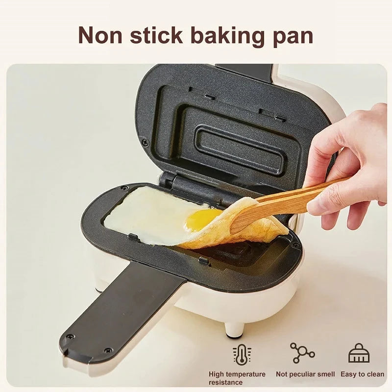 550W Multifunction Hot Pressed Sandwich Machine Home Fast Breakfast Machine Mini Panini Non-stick Double Sides Heating Toaster