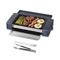 3-in-1 Hot Dog Roller Grill Machine with Nonstick Plate Grill Rack 800W Compact Indoor Electric Sausage Griller for Kitchen Hom