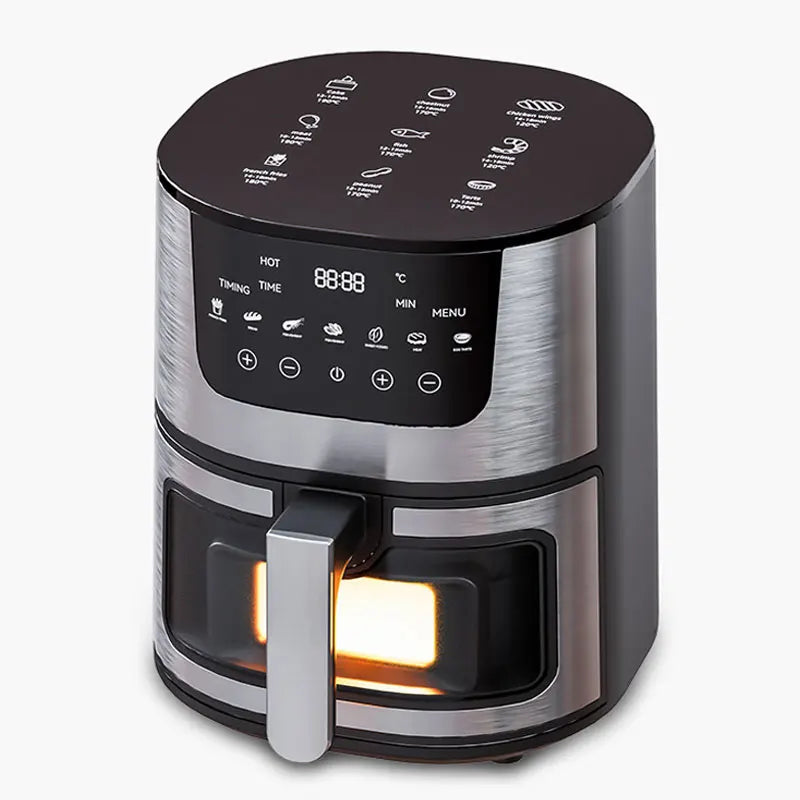 1250W Oil Free Air Fryer Oven LED Touch Panel Air Fryer Air Fryer Toaster Oven Combo with Presets Roast, Bake, Broil and Air Fry