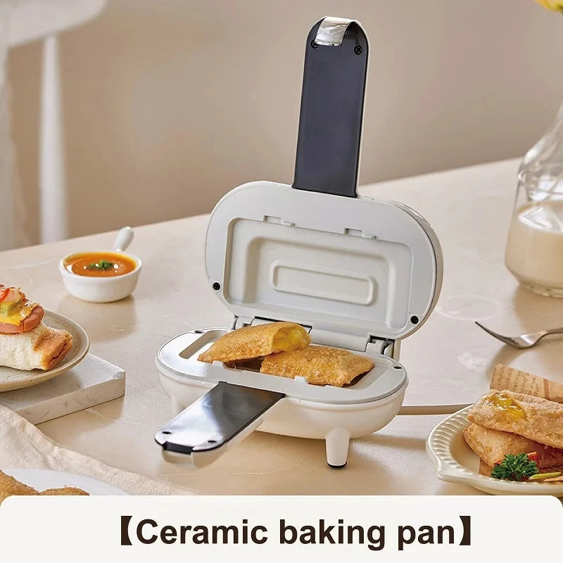 550W Multifunction Hot Pressed Sandwich Machine Home Fast Breakfast Machine Mini Panini Non-stick Double Sides Heating Toaster