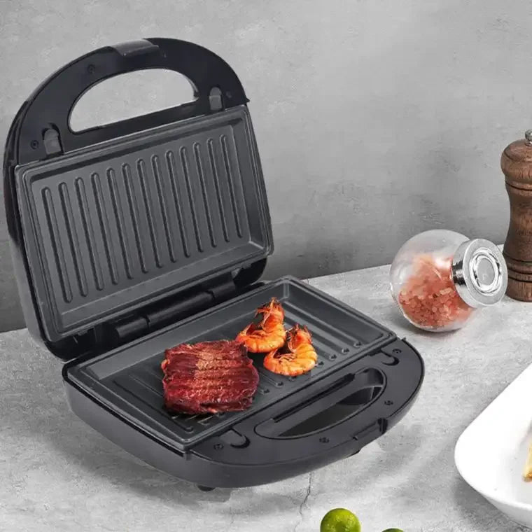 Six in One Sandwich Maker Nonstick Surface Double Side Heating Kitchen Appliances Breakfast Waffles Machine