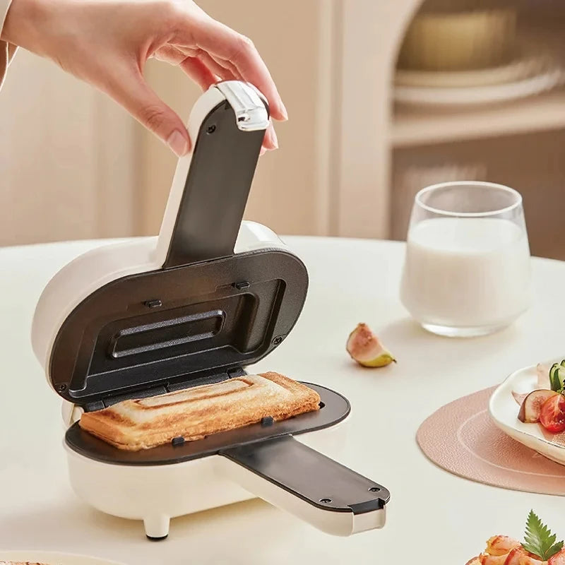 550W Multifunction Hot Pressed Sandwich Machine Home Fast Breakfast Machine Mini Panini Non-stick Double Sides Heating Toaster