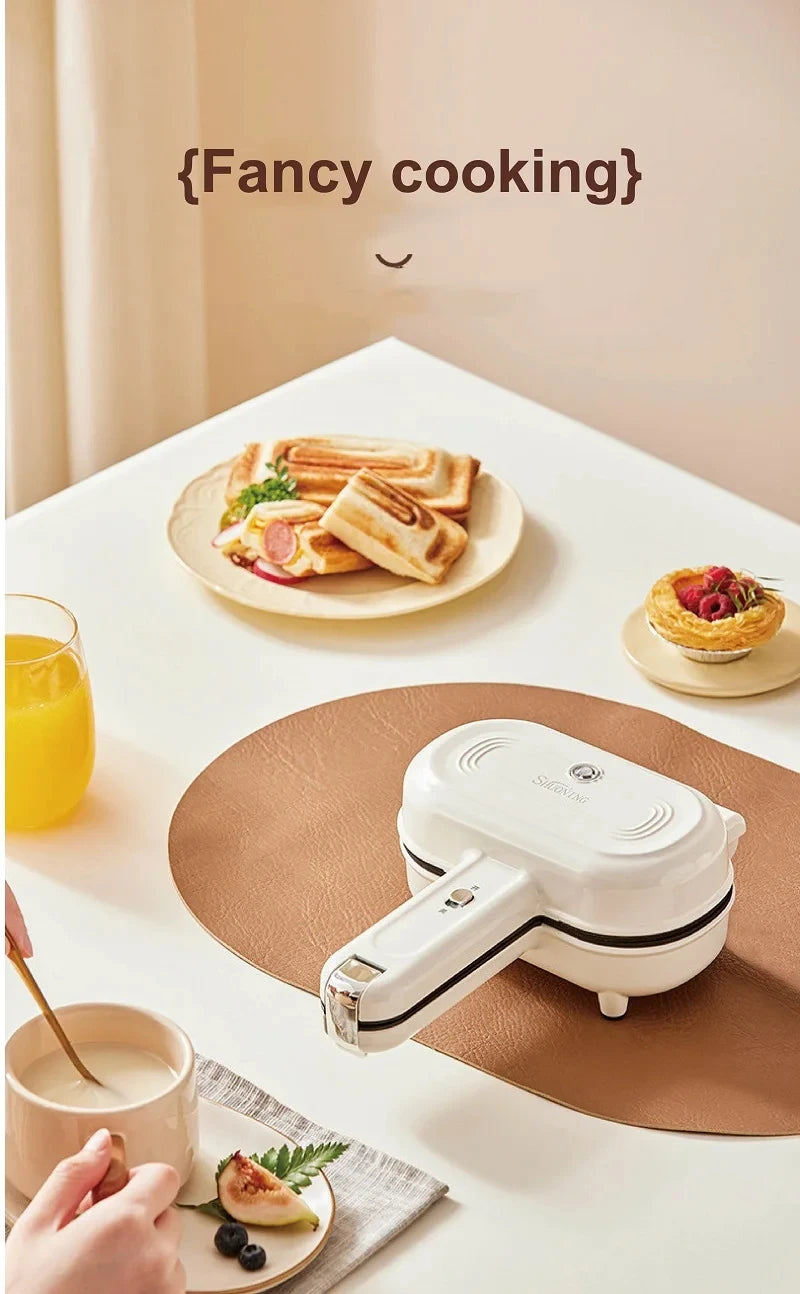 550W Multifunction Hot Pressed Sandwich Machine Home Fast Breakfast Machine Mini Panini Non-stick Double Sides Heating Toaster