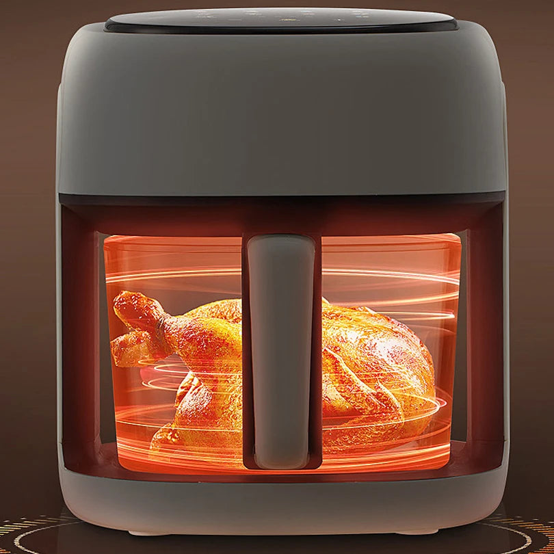 Smart Air Fryer Electric visual window 4.5L Oil-free Air Fryer Automatic Household Kitchen 360°Baking Convection Oven Air Fryers