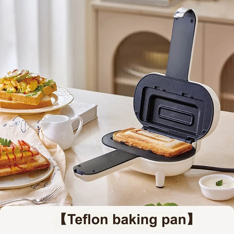 550W Multifunction Hot Pressed Sandwich Machine Home Fast Breakfast Machine Mini Panini Non-stick Double Sides Heating Toaster