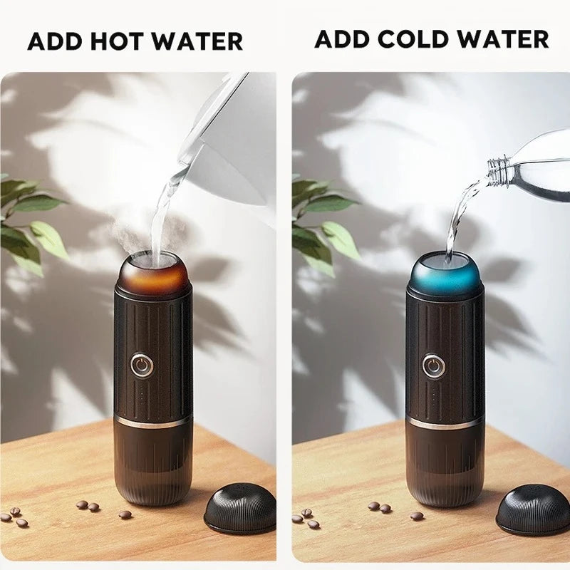 Wireless Portable Heating Espresso Machine Coffee Maker Rechargeable Concentrated Extraction Coffee Machine for Travel Office