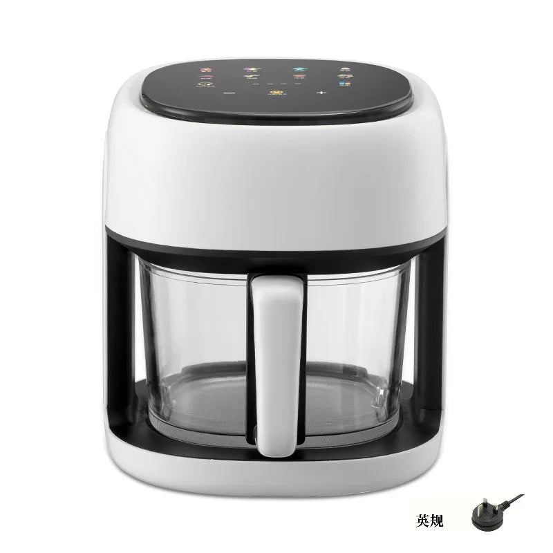 Smart Air Fryer Electric visual window 4.5L Oil-free Air Fryer Automatic Household Kitchen 360°Baking Convection Oven Air Fryers