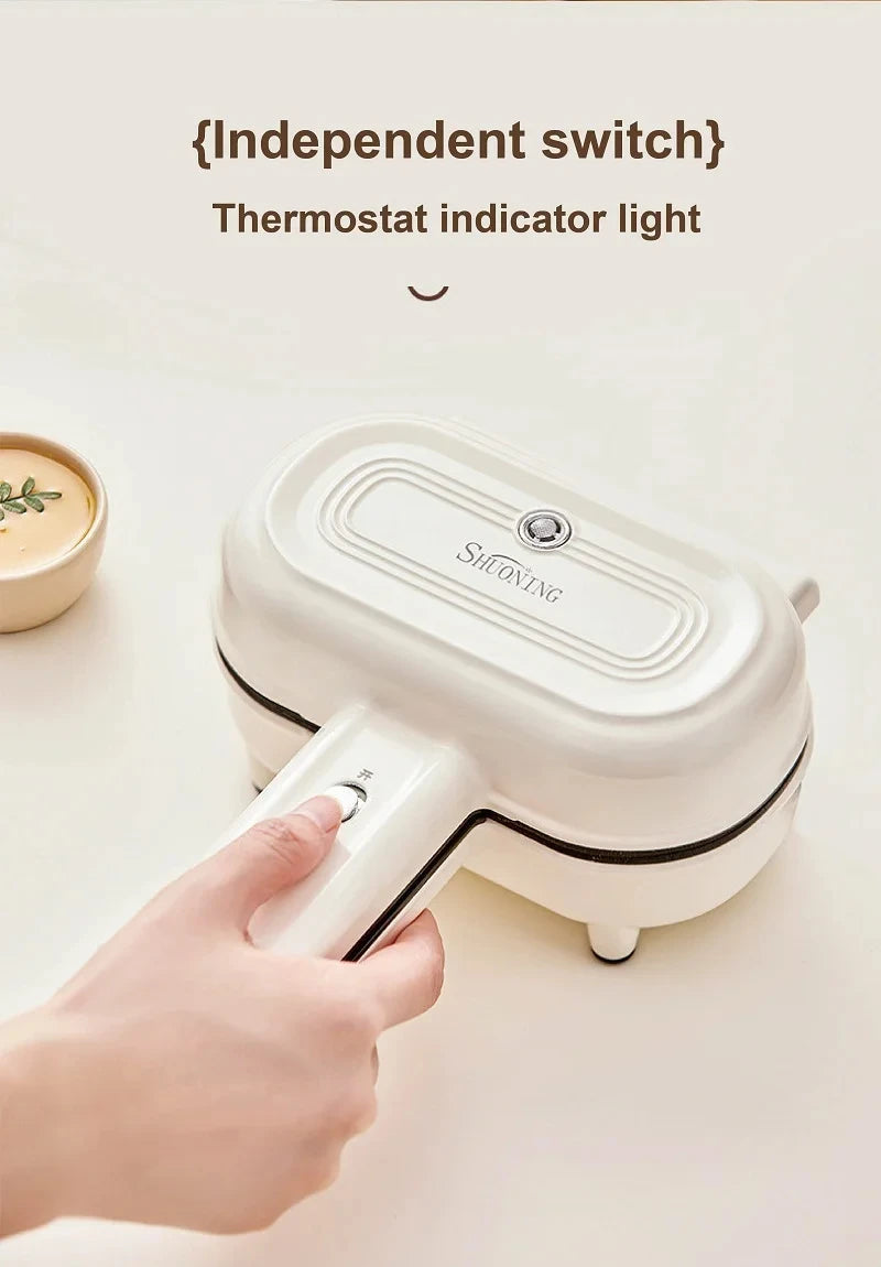 550W Multifunction Hot Pressed Sandwich Machine Home Fast Breakfast Machine Mini Panini Non-stick Double Sides Heating Toaster