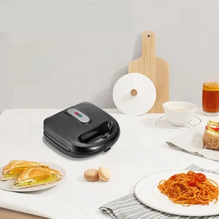 Six in One Sandwich Maker Nonstick Surface Double Side Heating Kitchen Appliances Breakfast Waffles Machine