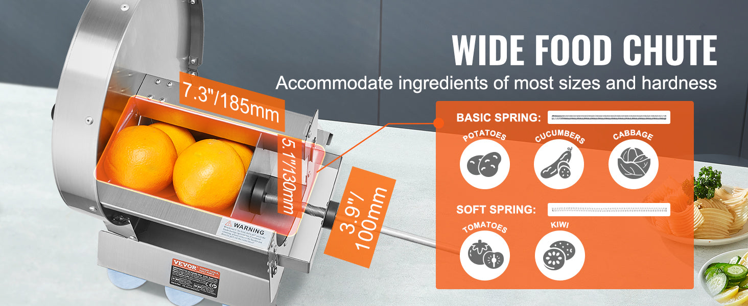 SucceBuy Manual Vegetable Fruit Slicer 0-0.5"/0-12mm Thickness Adjustable Commercial Slicer Machine Food Cutter Slicing Machine